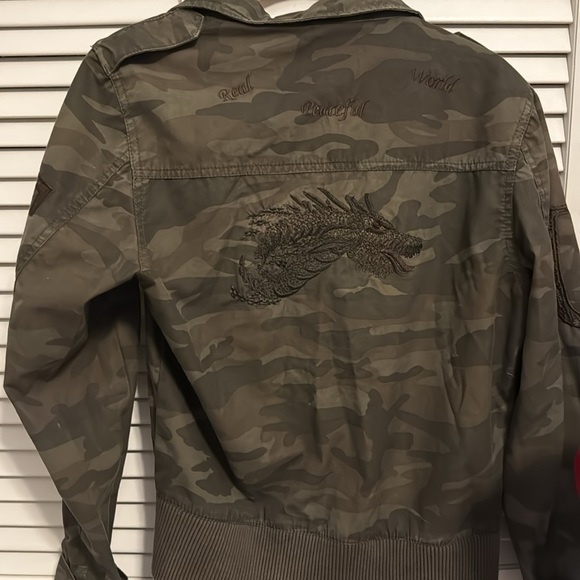 Urban tribe camouflage embroidered jacket size medium - Picture 6 of 8